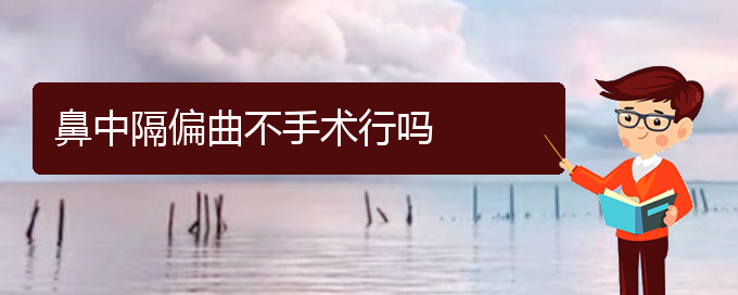 (貴陽看鼻中隔偏曲好點的醫(yī)院地址)鼻中隔偏曲不手術(shù)行嗎(圖1)