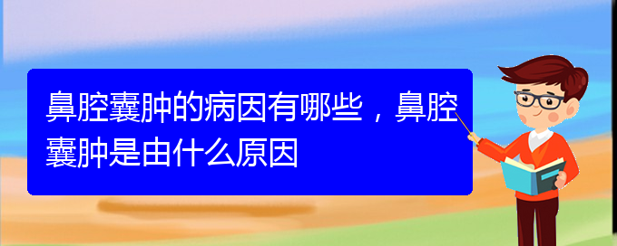 (貴陽看鼻腔腫瘤到醫(yī)院應(yīng)該掛什么科)鼻腔囊腫的病因有哪些，鼻腔囊腫是由什么原因(圖1)
