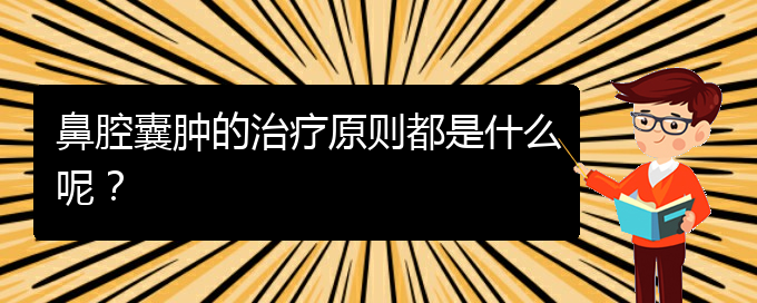 (貴陽鼻科醫(yī)院掛號)鼻腔囊腫的治療原則都是什么呢？(圖1)