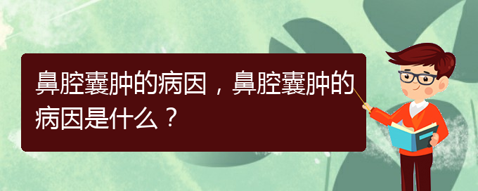(貴陽(yáng)中醫(yī)可以看鼻腔腫瘤嗎)鼻腔囊腫的病因，鼻腔囊腫的病因是什么？(圖1)